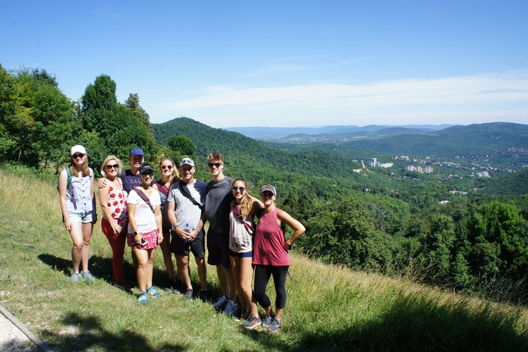 a great view over the hills of Buda