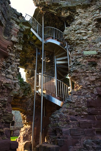 New spiral staircases have been put in to take you to top for the views