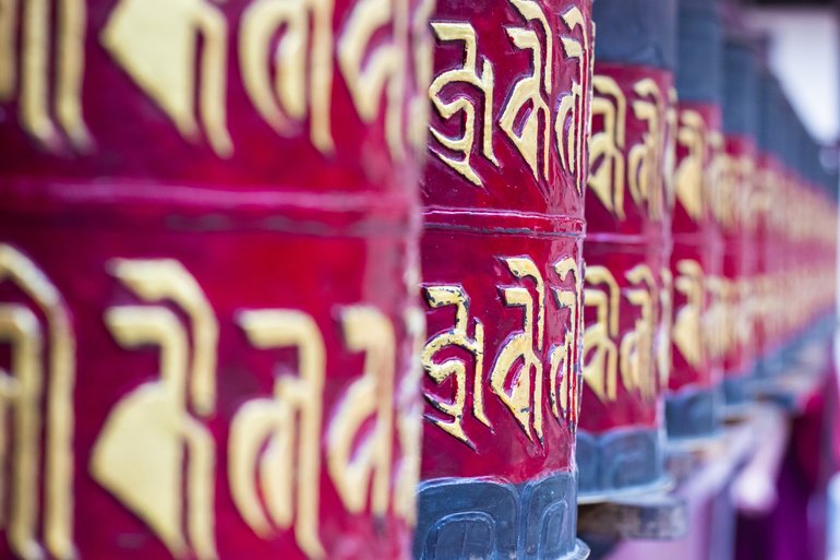 Prayer Wheels at Ranka Monastery