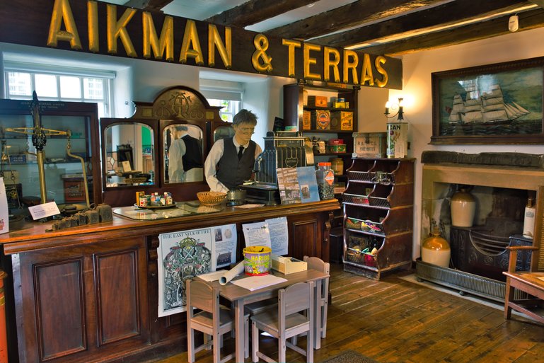 The general shop exhibition inside the Museum is just one showing its past