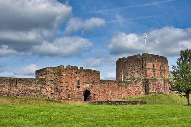 The entrance to Carlisle Castle