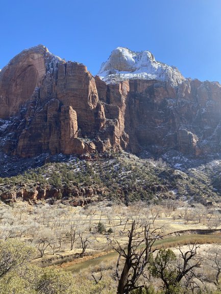View from the Pa'rus Trail at Zion National Park