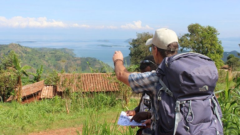 hill view of Lake kivu 