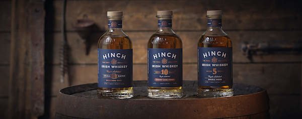 A selection of Hinch whiskey. Photo courtesy of Hinch Distillery.