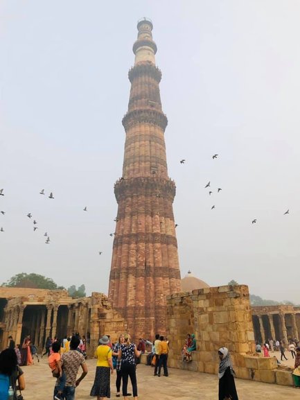 Qutub minar sightseeing a part of tour 