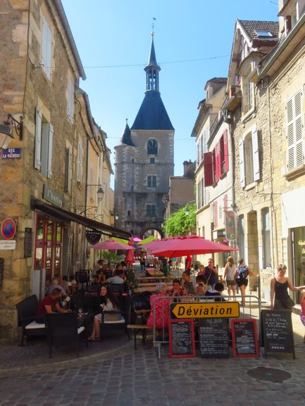 Grande Rue Aristide Briand and Clock Tower, Avallon