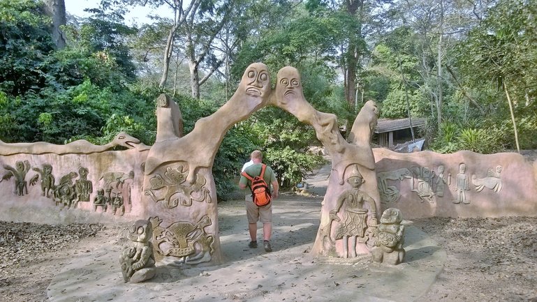 Entrance to The First Osogbo Palace in Osogbo Grove in Osun State