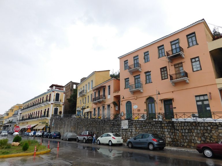 Aktaion Hotel and Laryssiou Street
