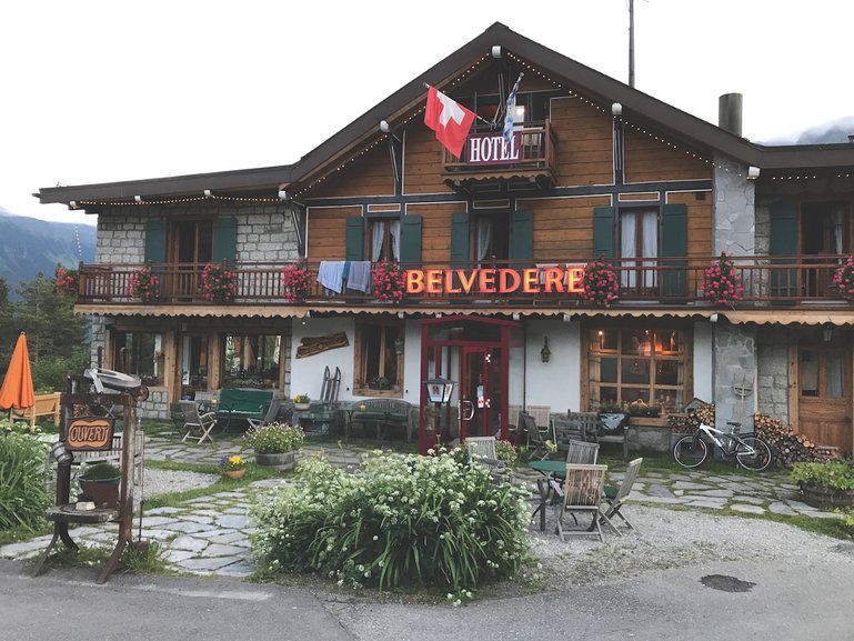 The Hotel Belvedere in Champex