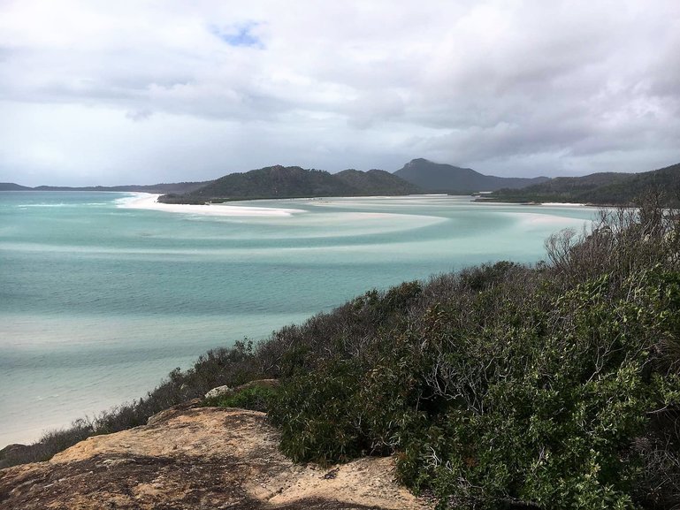 Whitehaven beach in stormy weather is still beautiful!