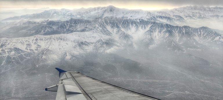 A View of Kashmir From Srinagar's Flight