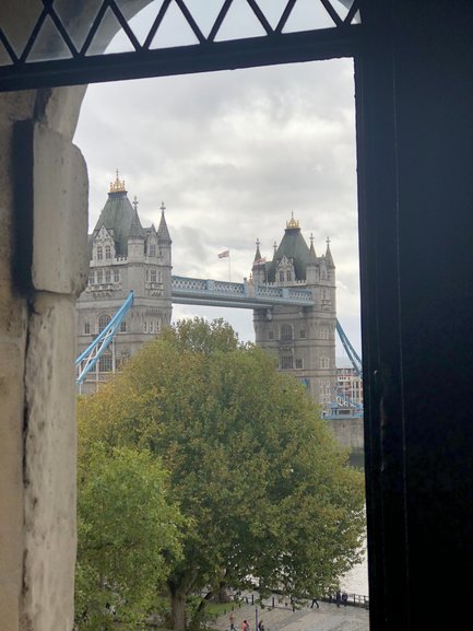 View of Tower Bridge from The Tower of London