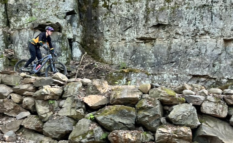 Biking Zueg's Trail in Marquette, Michigan