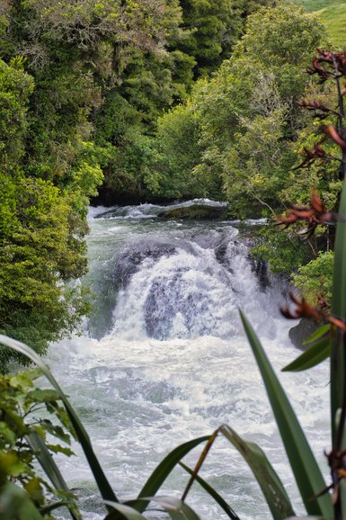 Walk all the way to the end of the track to see these falls.