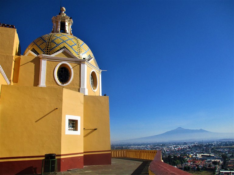 View of Popocatepetl Volcano