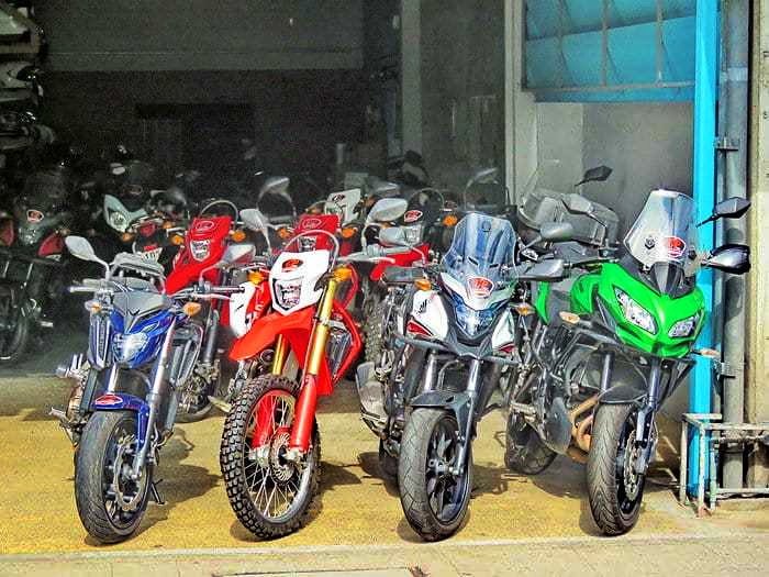 Motor bikes for rent