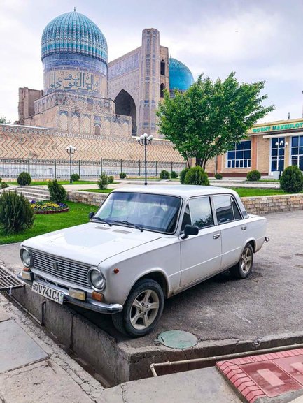 Just one of tonnes of beautiful Soviet-era machines in Uzbekistan.