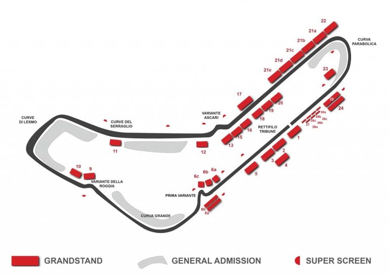 Map of the track 