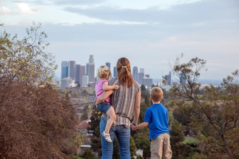 Overlooking Downtown Los Angeles