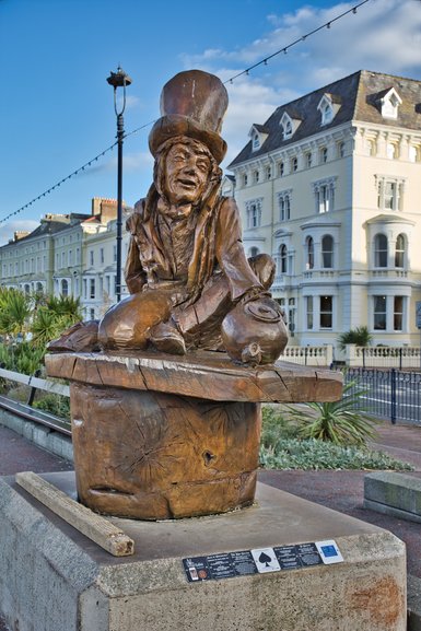 The Mad Hatter along the esplanade in Llandudno