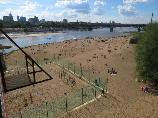 Vistula River Beach in Warsaw