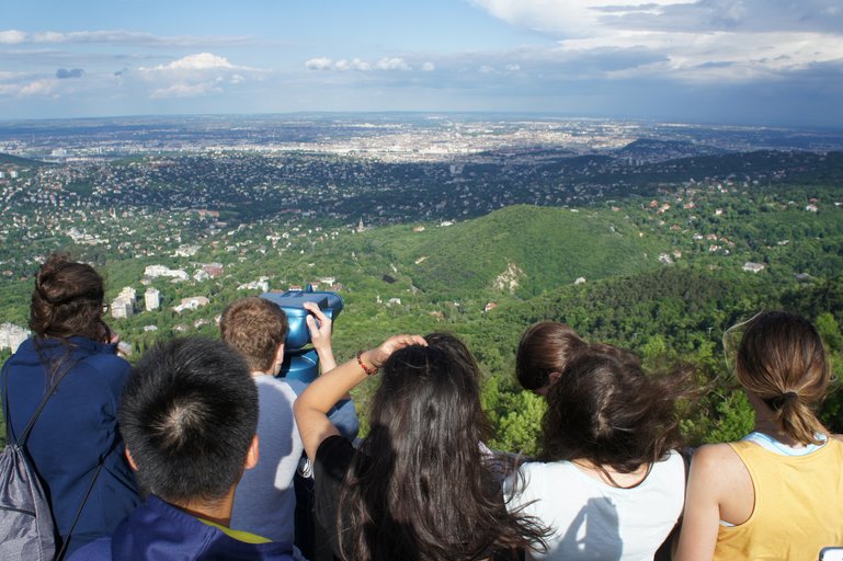 amazing panorama on Budapest