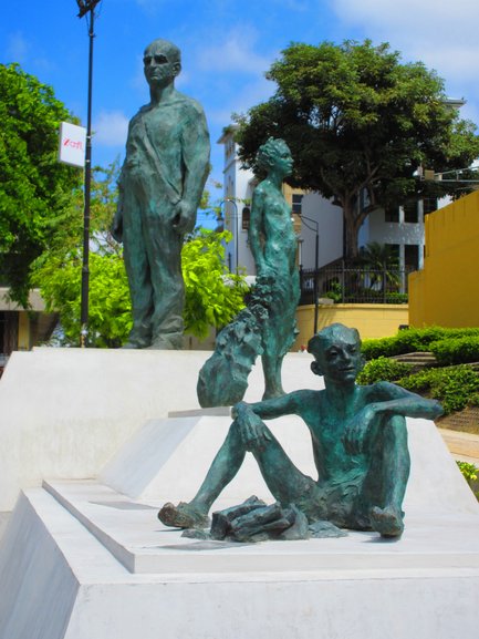 Statues outside the National Museum