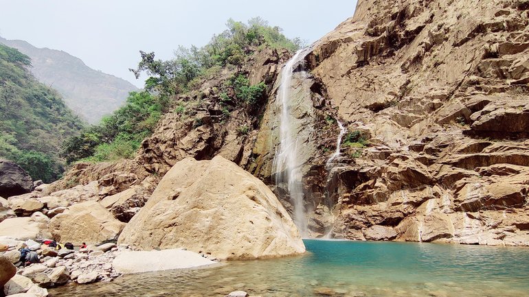 Rainbow Waterfall in Meghalaya....