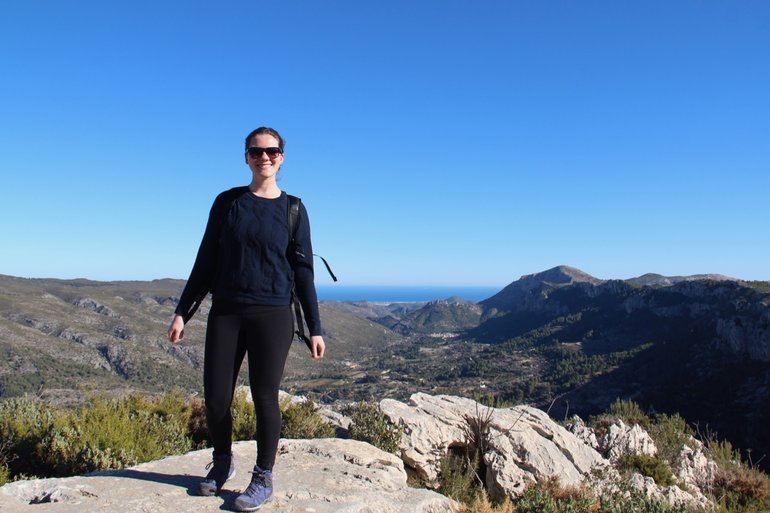 Hiking La Forada in Spain