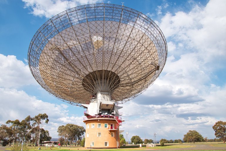 You can get up close to the Dish, and see it being moved into position to seek out life in the universe