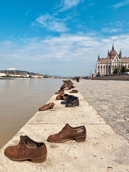 Shoes on the Danube bank