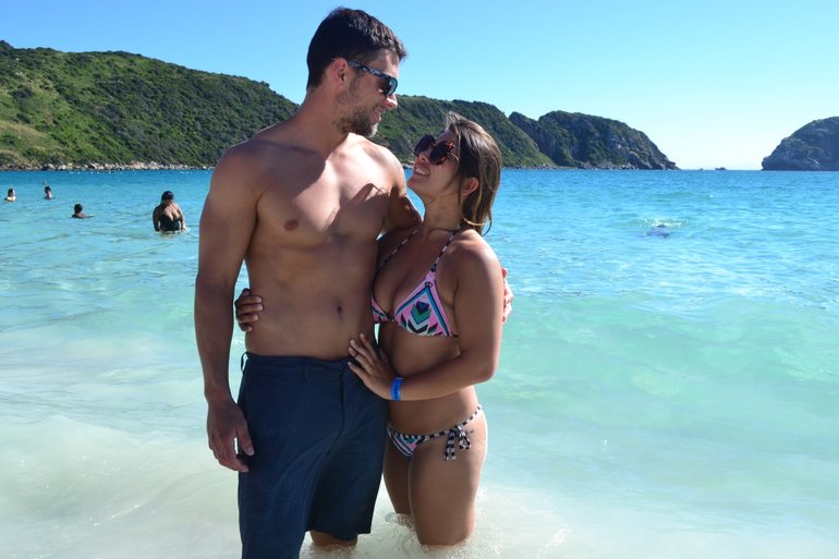 Brady and Bianca in Praia do Farol