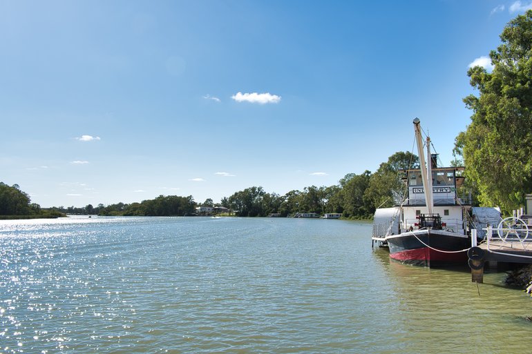 The P.S. Industry and the Murray River.