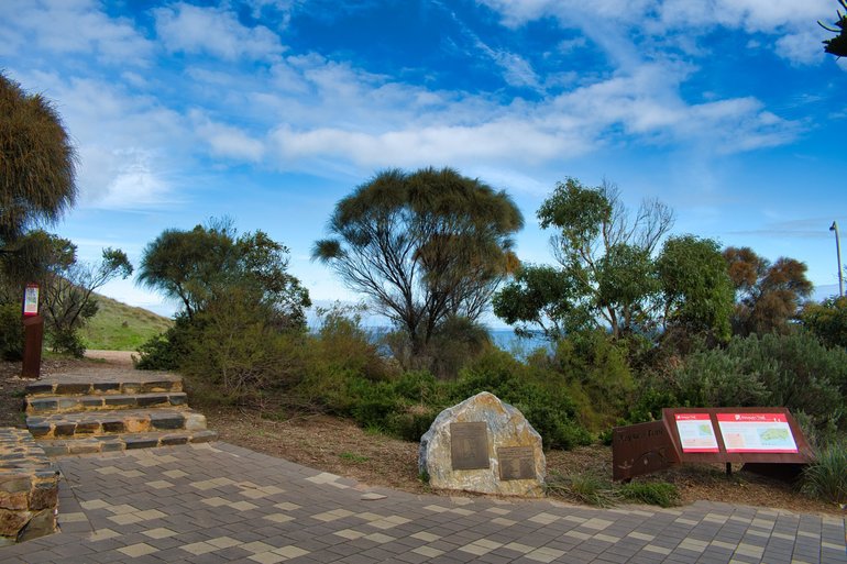 The start of the Heysen Trail with all the information about it