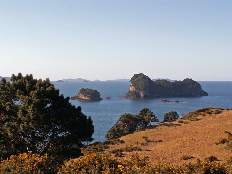 Views across the bays along the track.