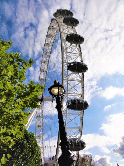 The famous London Eye on the Southbank