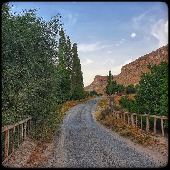 Road back to the parking area