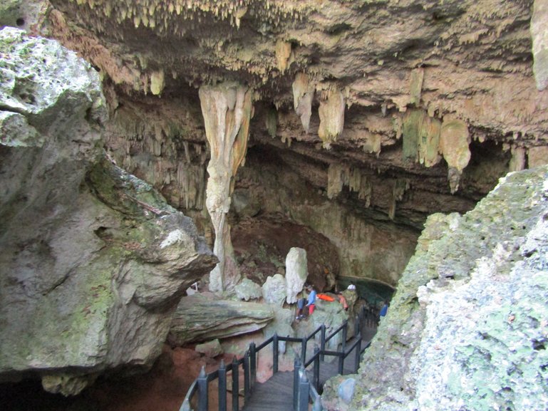 stalagmites and stalactites