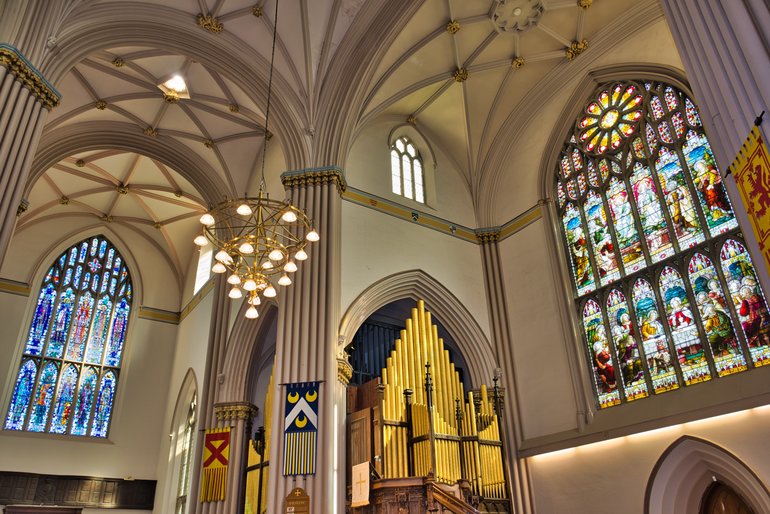 Inside Dunfermline Abbey