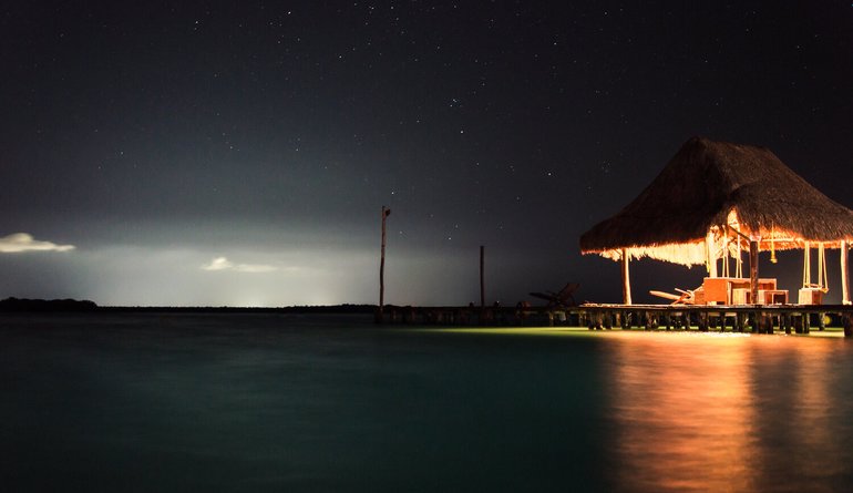 Bacalar by night