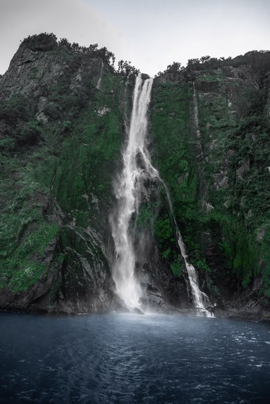 One of the many waterfalls you pass around the fiord