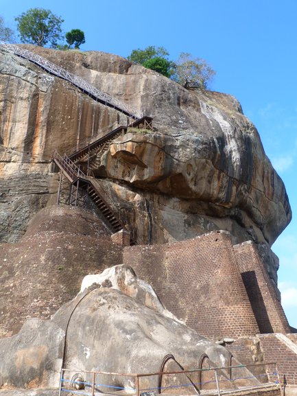 The Final Ascent at Sigiriya Rock