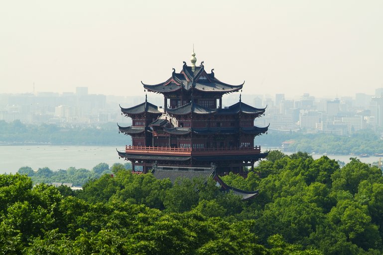 Chenghuang or City God Pavilion on Wushan