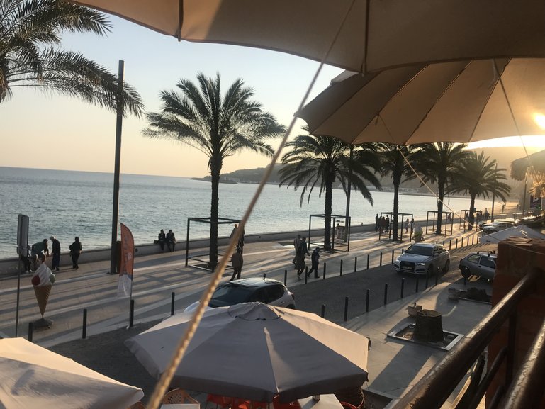 Sesimbra's Boulevard facing Praia da California 