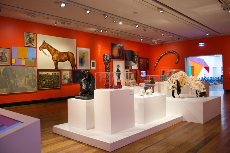 One of the exhibitions inside the museum