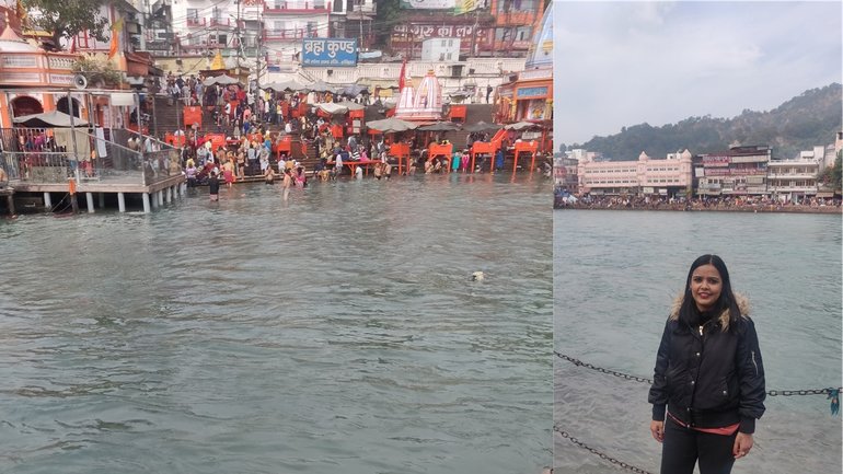 At Har Ki Pauri Ghat....