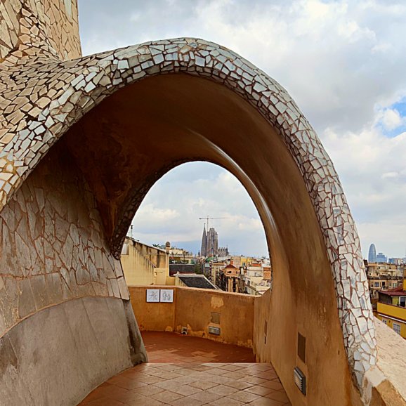 Casa Mila rooftop view