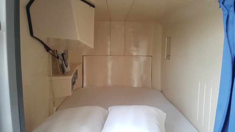 Double room in a capsule hotel