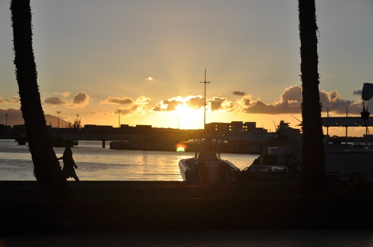 Sunset in Tahiti