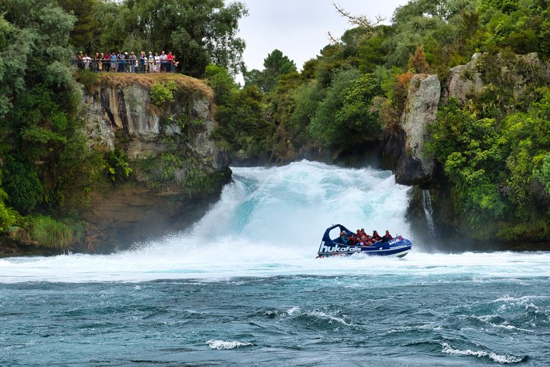 All the thrills of speed and agility on the Huka Falls Jet